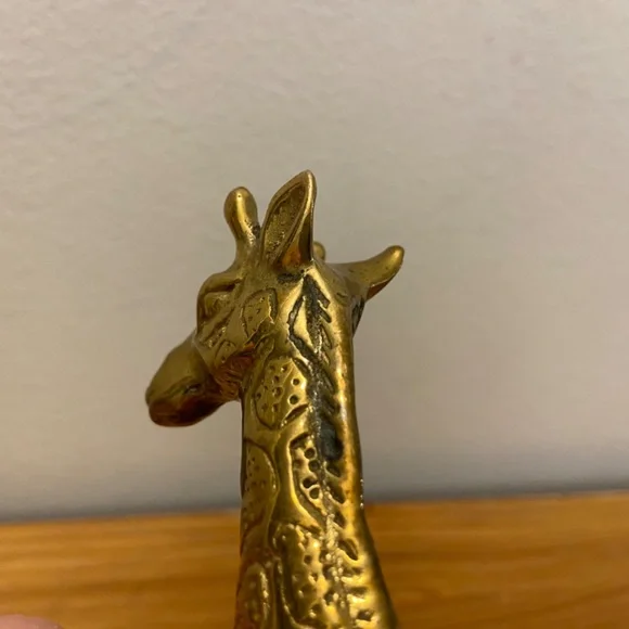 Vintage Brass Giraffes Set of 5 - Picture 6 of 9